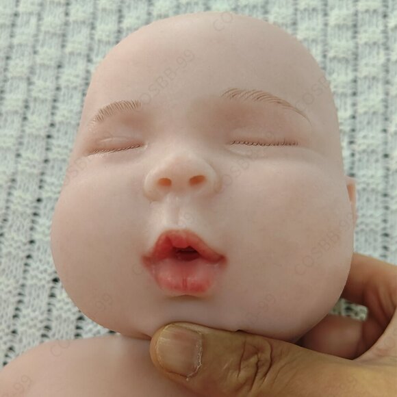 45cm Sleeping Full Platinum Silicone Reborn Baby Dolls Newborn Girl 5.94lbs Baby - Picture 8 of 15